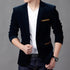 Slim Fit Corduroy Blazer for Men - Autumn Spring Casual Suit Jacket